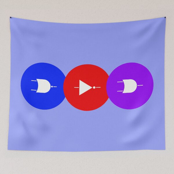 Item preview, Colorful logic gates art designed and sold by EngineersArt.