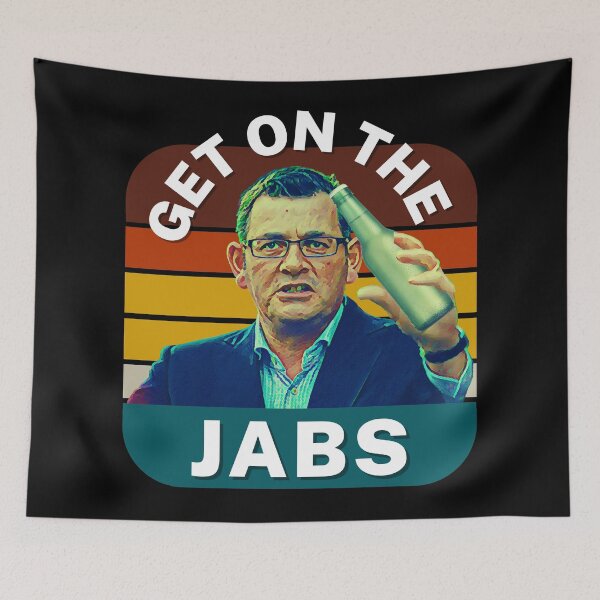 Item preview, Get On The Jabs | Vintage Retro Dan Andrews Meme  designed and sold by Aussies-R-Us.