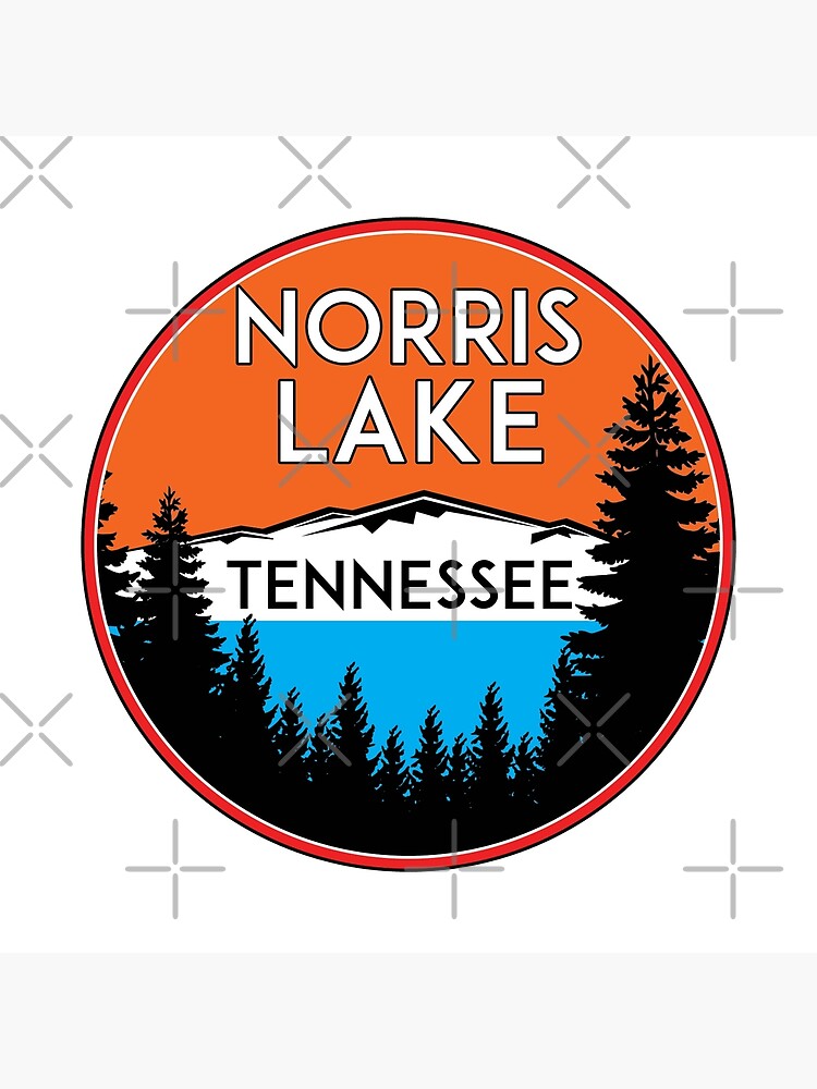 "NORRIS LAKE TENNESSEE TN BOATING CAMPING HOUSEBOAT" Poster by