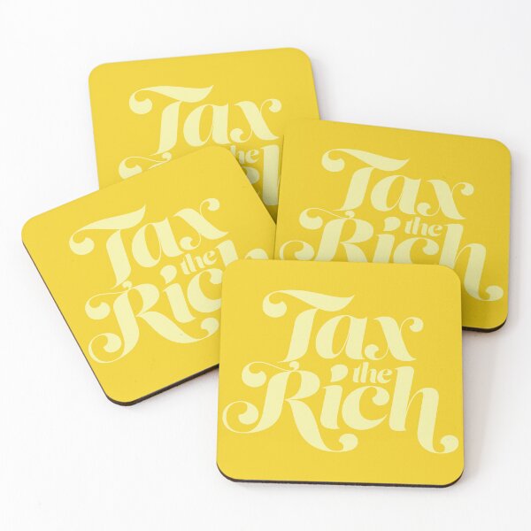 Item preview, tax the rich yellow designed and sold by prismatic paper co.