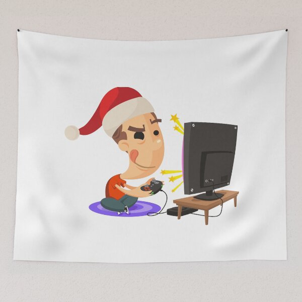 Item preview, Boy Playing Videogames On Christmas designed and sold by PandaSoul.