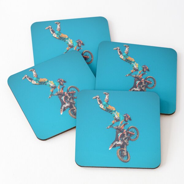 Item preview, Motocross Driver Jumping with blue Sky Background designed and sold by Konstantin Kowarsch.
