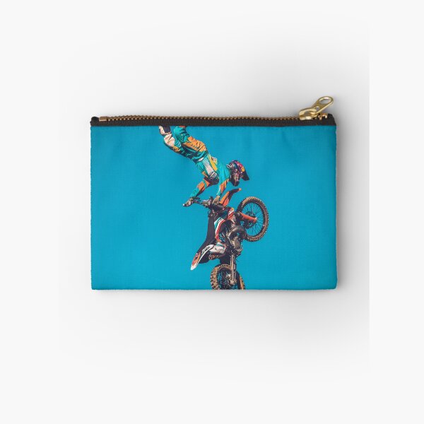Item preview, Motocross Driver Jumping with blue Sky Background designed and sold by Konstantin Kowarsch.