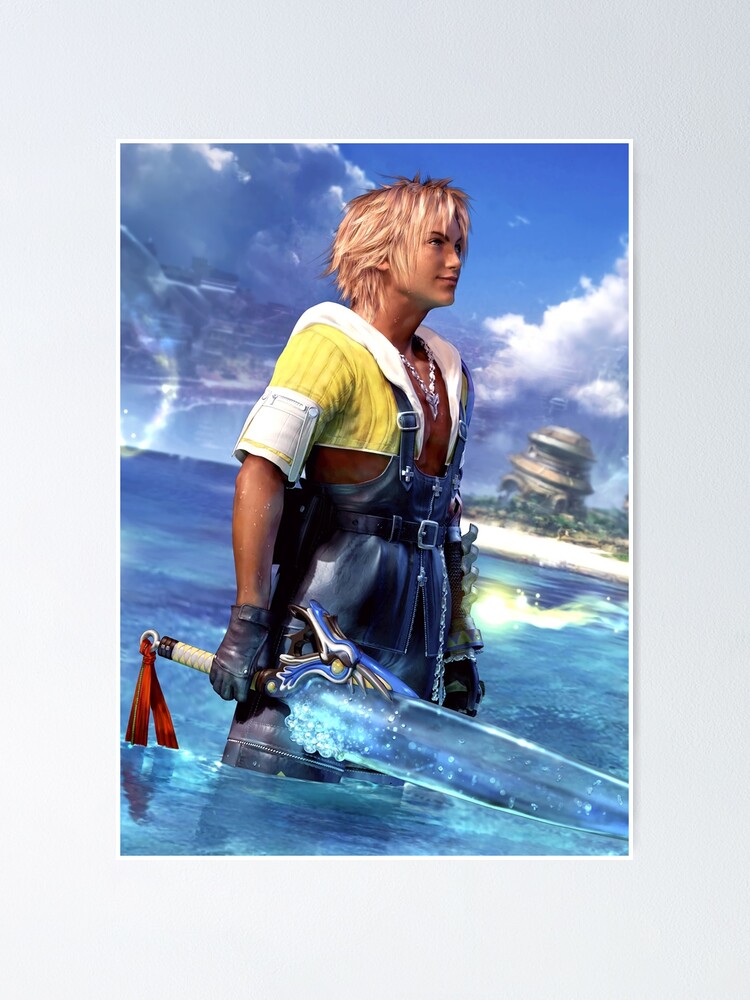 Final Fantasy X Tidus Artwork Poster For Sale By Zewiss Redbubble