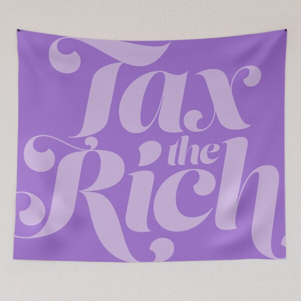 Item preview, tax the rich purple designed and sold by prismatic paper co.