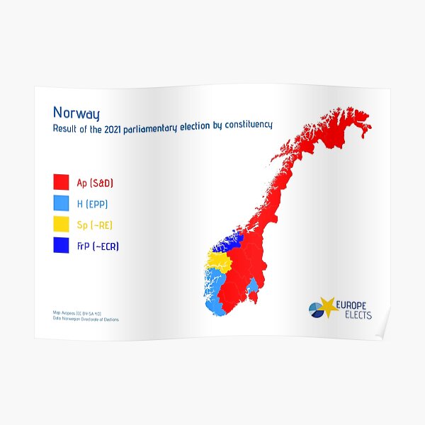 Norway (national parliament election 2021) Poster