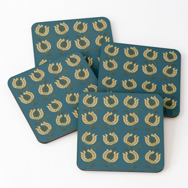 Item preview, Kalamkari teal designed and sold by Atelier Ambereena Razvi.