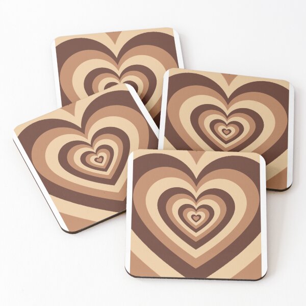 Item preview, aesthetic brown hearts phone case designed and sold by milasummershop.