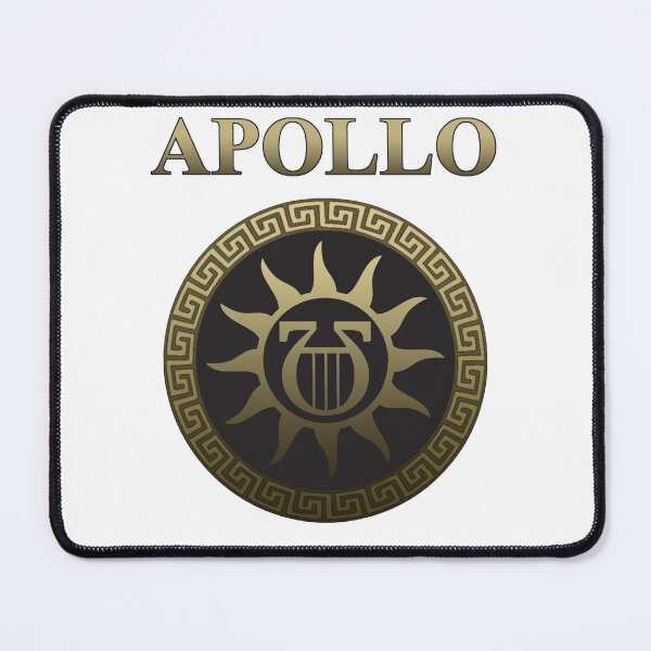 Item preview, Apollo Ancient Greek God Gold Shield designed and sold by Agema Apparel.