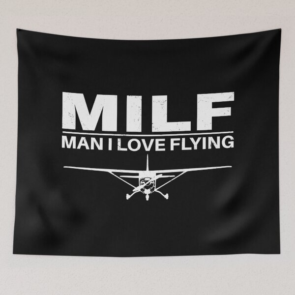 Item preview, Milf Man I love Flying designed and sold by NicGrayGraphic.