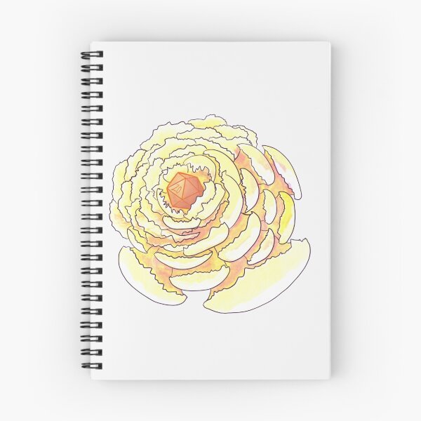 Item preview, Yellow Peony & D20| Perfect Gift|ttrpg designed and sold by kathbiny.