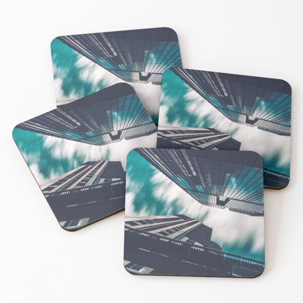 Item preview, Abstract picture of skyscrapers with a good amount of sky in the picture designed and sold by Konstantin Kowarsch.