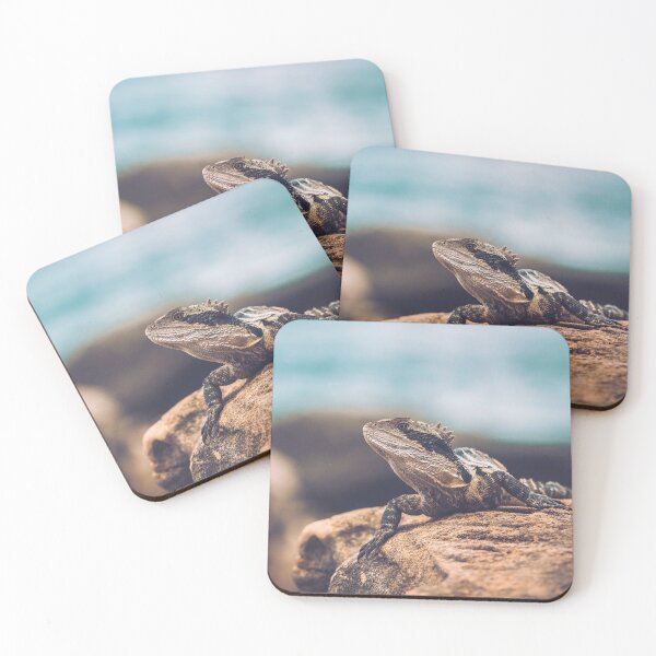 Item preview, Bearded Waterdragon at coast designed and sold by Konstantin Kowarsch.