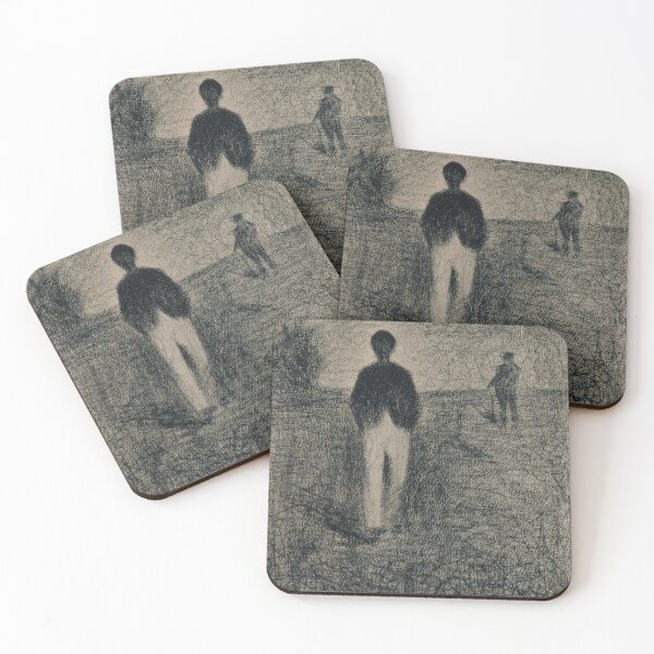 Artikelvorschau, Georges Seurat "Zwei Männer gehen auf einem Feld" entworfen und verkauft von sunny-007.