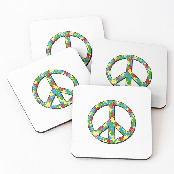 Aperçu de l'œuvre T-shirt de sensibilisation à l'autismeAutism Puzzle Peace Symbol, légèrement affligé créée et vendue par BendiSpect.