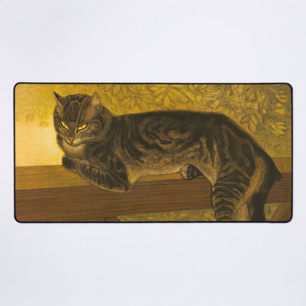 Item preview, Summer Cat on Balustrade Vintage Cat Portrait designed and sold by VintageArchive.