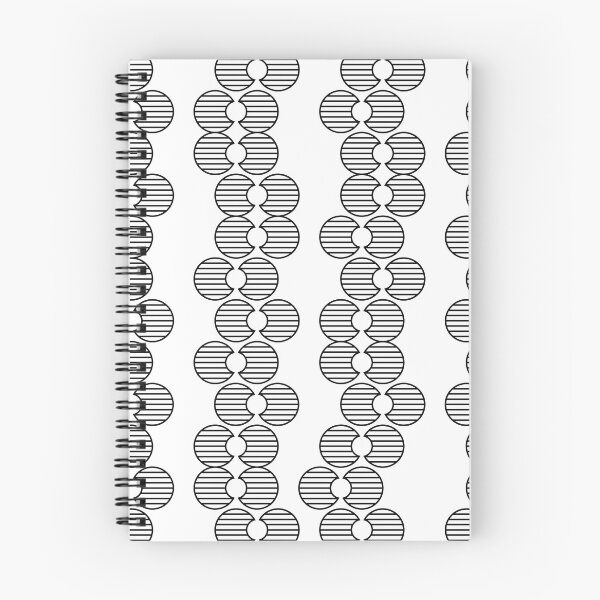 Item preview, Abstract Black And White Geometric Pattern With Striped Flower Leaves designed and sold by MarinaPronina.