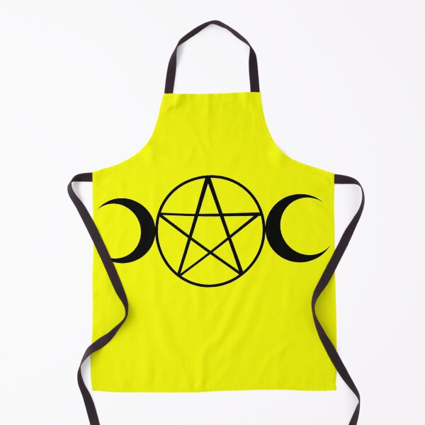 Item preview, Yellow and black pentagram print  designed and sold by DemonicGloom.
