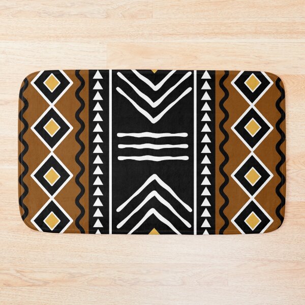 Item preview, Tribal African Bogolan Mud Cloh Fabric Pattern designed and sold by funkyvibes.