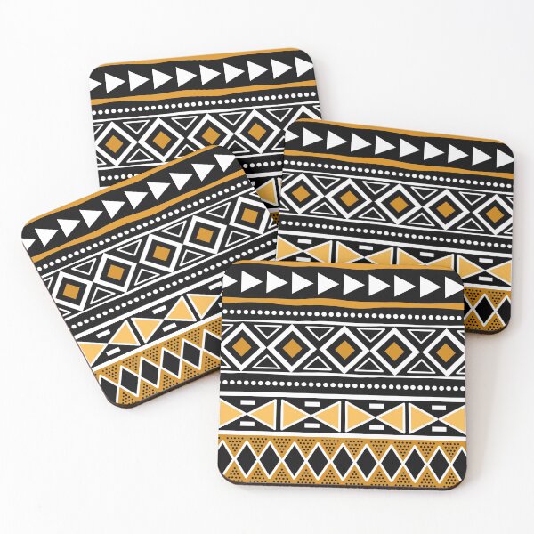 Item preview, Colorful Abstract African Bogolan Mudcloh Fabric Pattern designed and sold by funkyvibes.