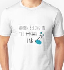 Women Belong in the Lab Unisex T-Shirt