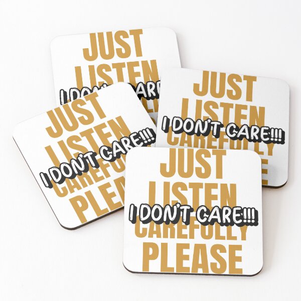Item preview, I Don't Care designed and sold by TeesForTheWorld.
