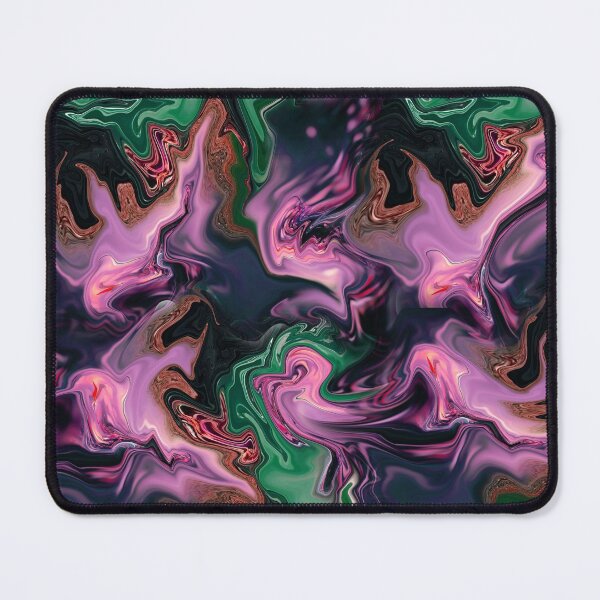 Item preview, Pink, Green, dark Blue Liquid pattern designed and sold by Soumita.