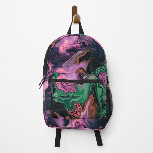 Item preview, Pink, Green, dark Blue Liquid pattern designed and sold by Soumita.