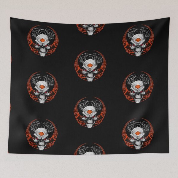 Item preview, Orange Flames with Skull & Engine designed and sold by Mikeb10462.