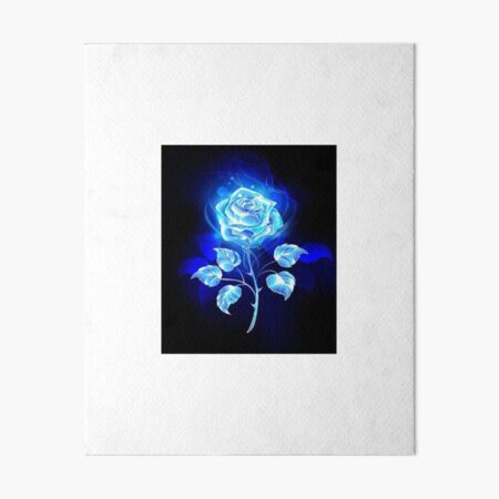 Design Art 'Rain and Flowers with Buds and Drops' Graphic Art on Wrapped Canvas, Blue