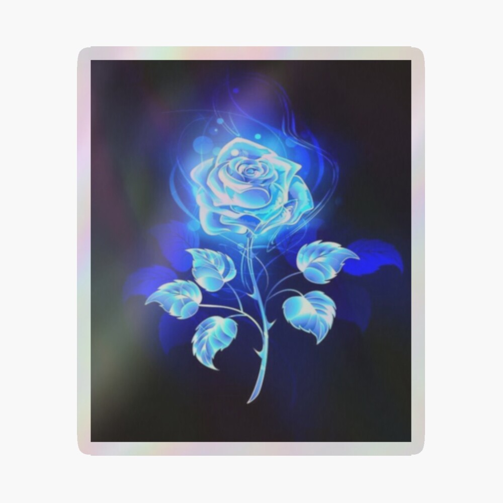 Blue Rose Fire Light Flower