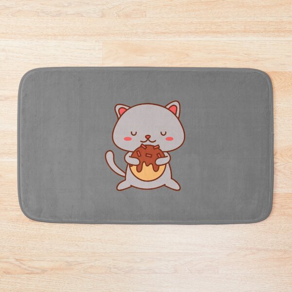 Item preview, Cute kawaii cat eating Takoyaki designed and sold by Theleochick.