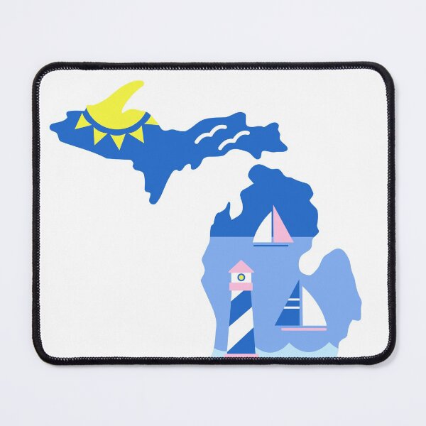 Item preview, Michigan Sailboats and Lighthouse designed and sold by CoralFoxDesigns.
