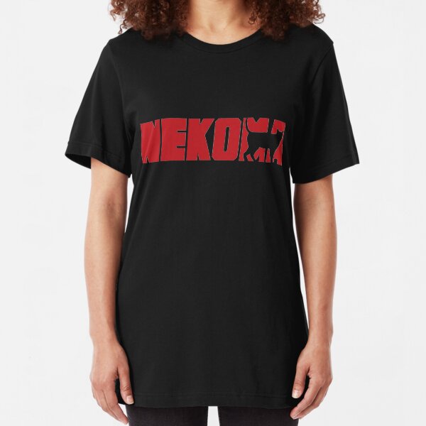 Haikyuu Nekoma Logo shirt Slim Fit T-Shirt