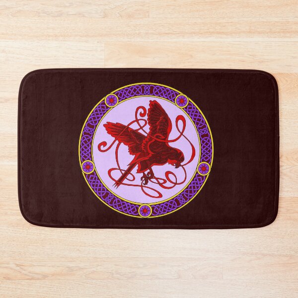 Item preview, Celtic knotwork hawk - red and purple designed and sold by AnyaPenfold.