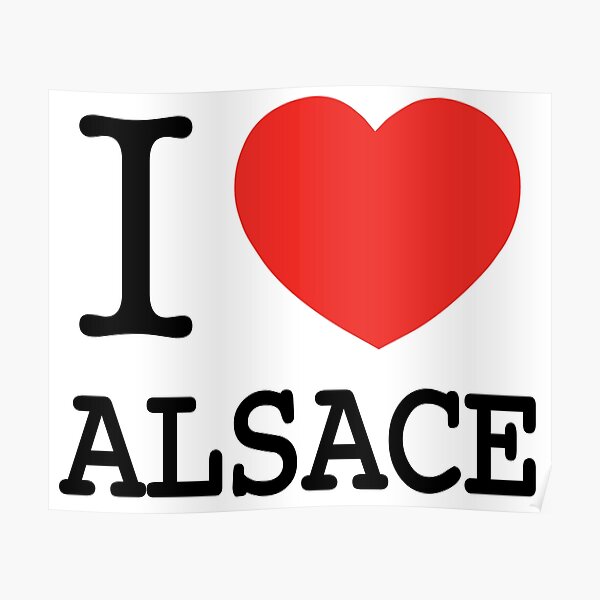 I Love Alsace Poster