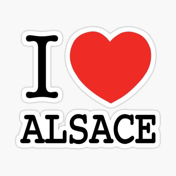 I Love Alsace Sticker