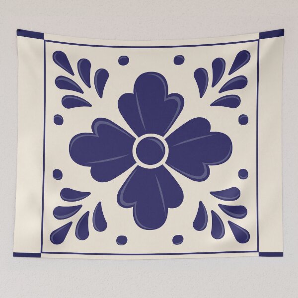 Item preview, Mexican Talavera Flower by Akbaly designed and sold by Akbaly.