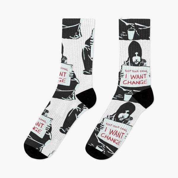 Item preview, Keep your coins, I want change - Banksy Graffiti designed and sold by portokalis.