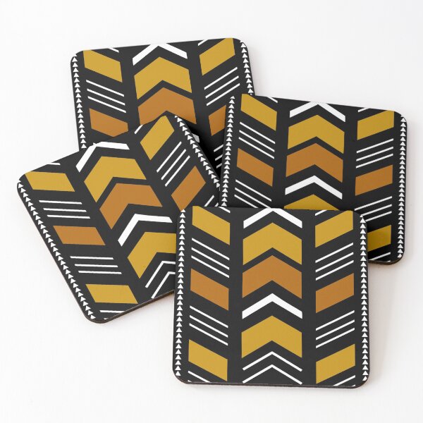 Item preview, Modern African Art Bogolan Mud Cloth Bold Fabric Pattern designed and sold by funkyvibes.