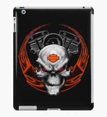 Orange Flames with Skull & Engine iPad Case/Skin