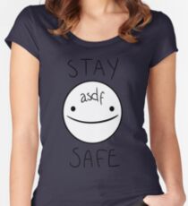 Eddsworld - Stay Safe Women's Fitted Scoop T-Shirt