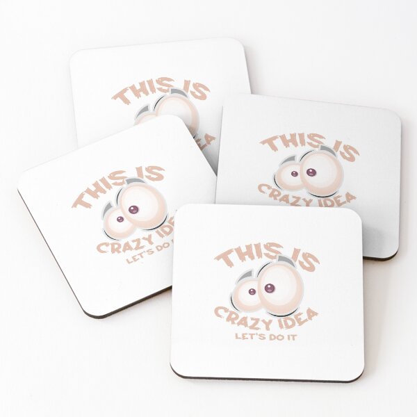 Item preview, Crazy idea, typography design, illustration designed and sold by Slavic1991.