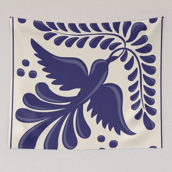 Item preview, Flying Dove Talavera Tile by Akbaly designed and sold by Akbaly.
