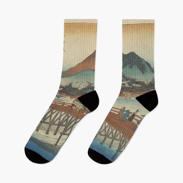 Item preview, Great Sanjo Bridge - Vintage Japanese Art designed and sold by AlexSin.