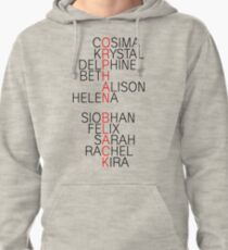 Sudadera con capucha Orphan Black - nombres
