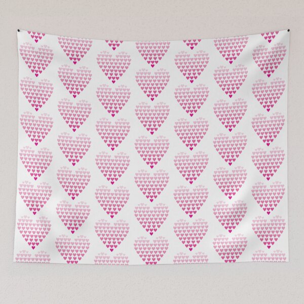 Item preview, Pink Gradient Heart shaped Hearts designed and sold by Ninja Design Printable.