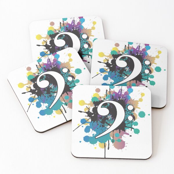 Item preview, Bass Clef Color Explosion designed and sold by abowlofsoda.