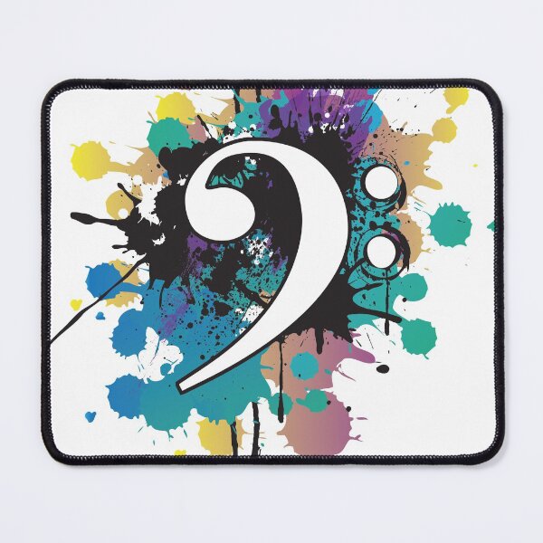 Item preview, Bass Clef Color Explosion designed and sold by abowlofsoda.