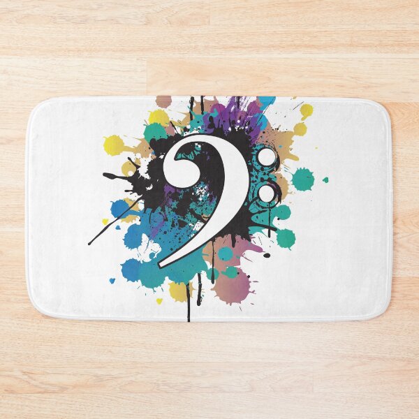 Item preview, Bass Clef Color Explosion designed and sold by abowlofsoda.